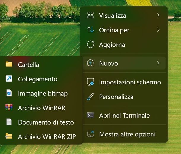 nuova cartella windows