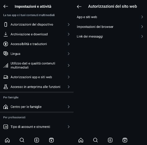 Accesso applicazioni non autorizzate Instagram