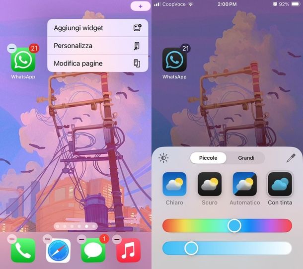 personalizzazione icona WhatsApp iPhone