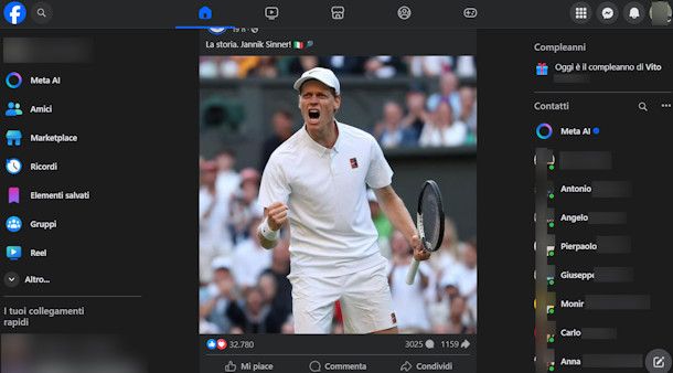 Vedere chi è online
