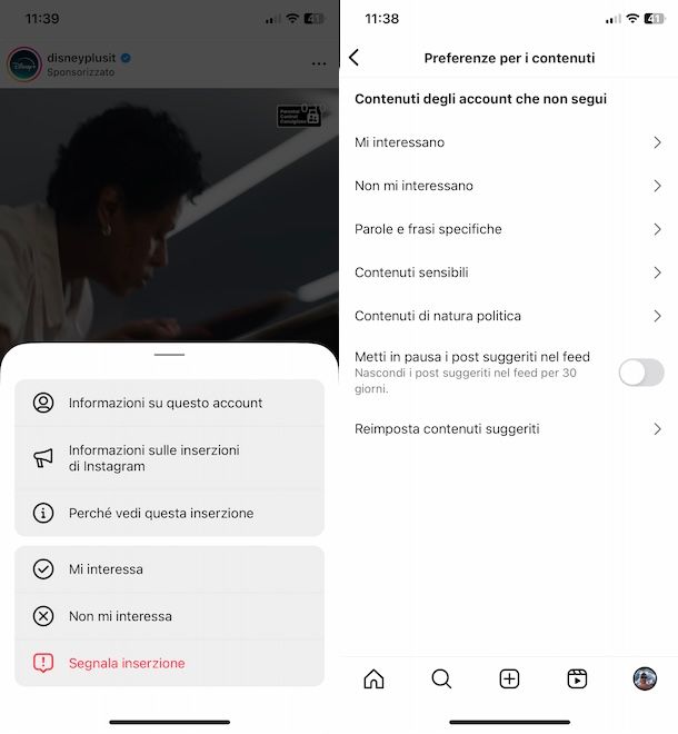 Cambiare algoritmo Instagram