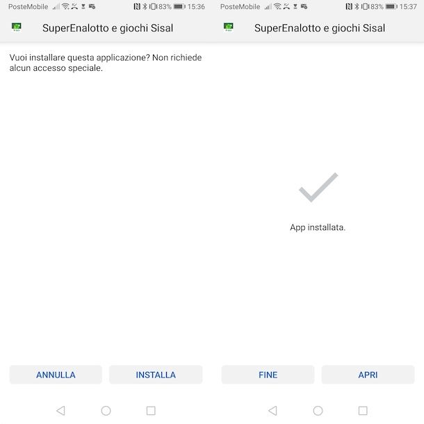Scaricare app SuperEnalotto su Android