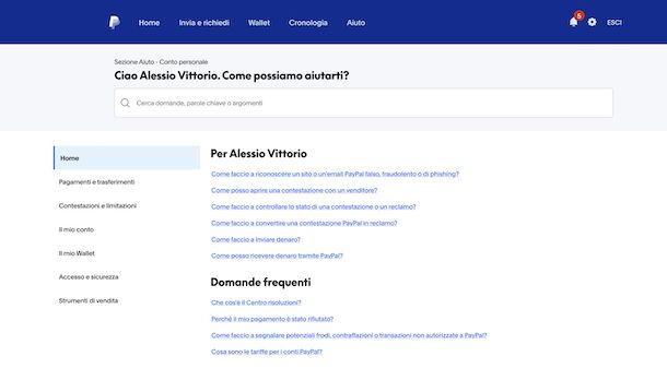Cosa fare in caso di problemi PayPal