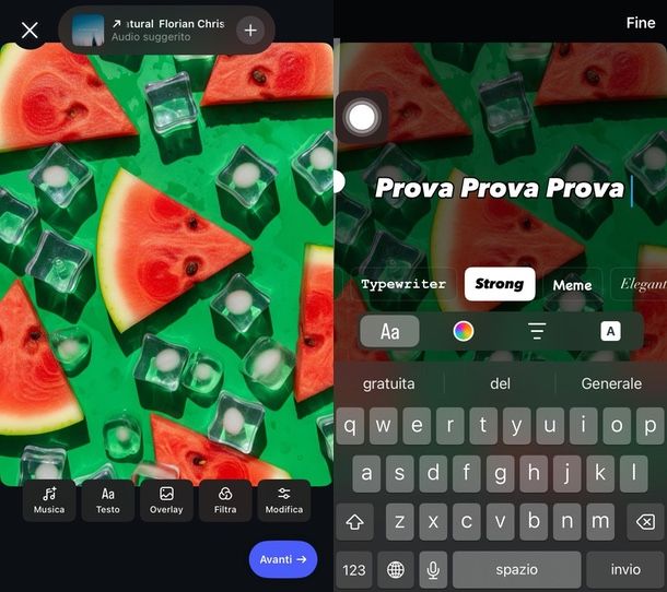 come scrivere su una foto di Instagram da iPhone post