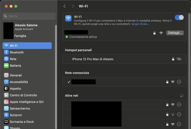 Controllare connessione Internet macOS