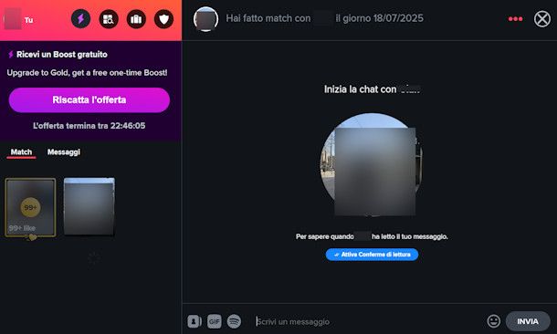 Chattare su Tinder da PC
