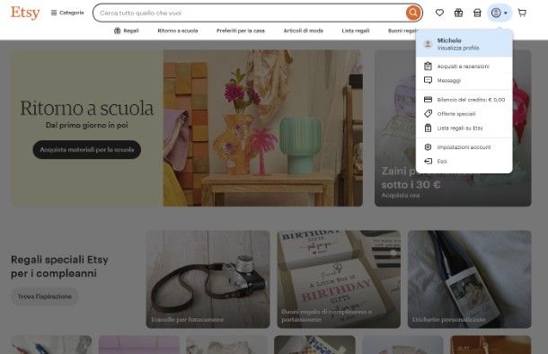 Etsy vendite