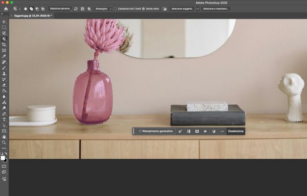 strumento selezione oggetto su Photoshop