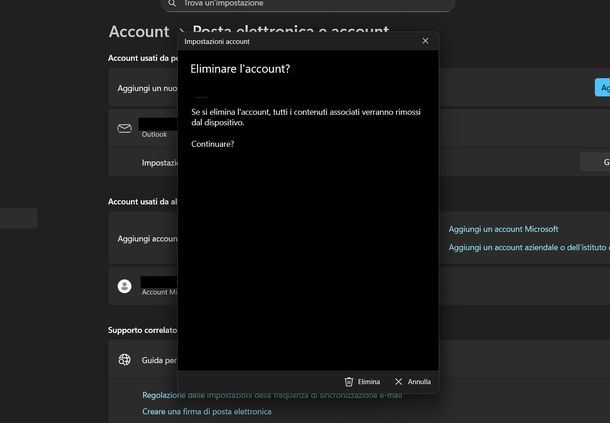 Uscire Gmail impostazioni Windows