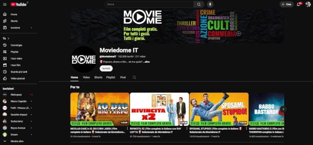 pagina canale MovieDOM IT