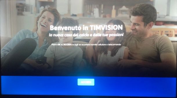 Accedere a TIMVISION da Smart TV