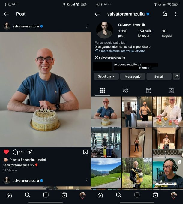 Iniziare conversazione Instagram ragazza ragazzo