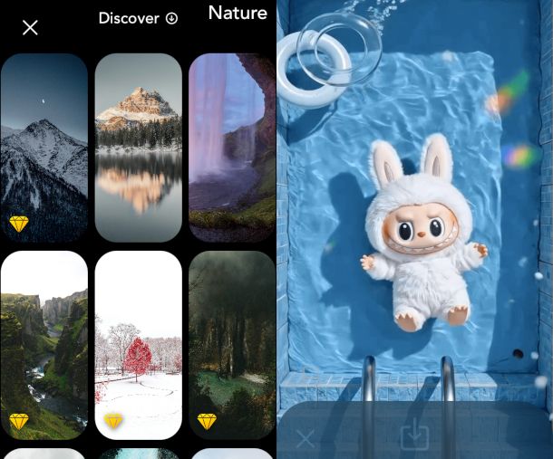schermate app Wallpapers Now