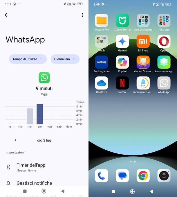 limitare WhatsApp Android