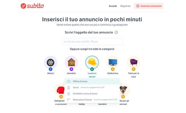 subito.it offerte lavoro