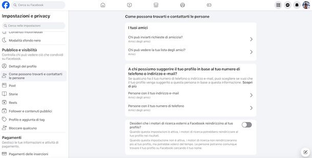 Creare un profilo Facebook privato