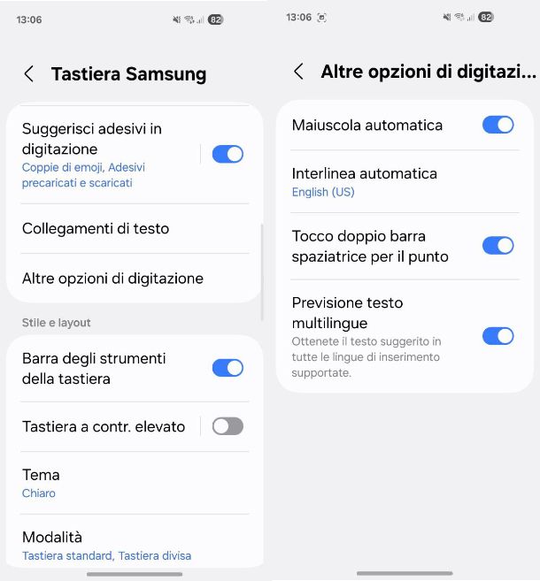 Come togliere la maiuscola automatica Android Samsung