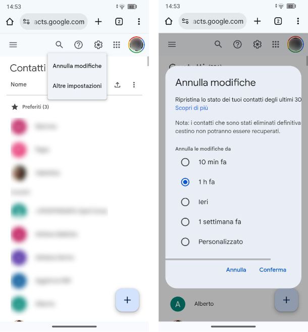 Come recuperare contatti Android cancellati