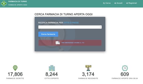 Farmaciaditurno.eu Web