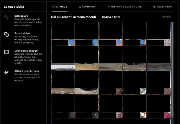 Vedere Mi piace messi Instagram Web