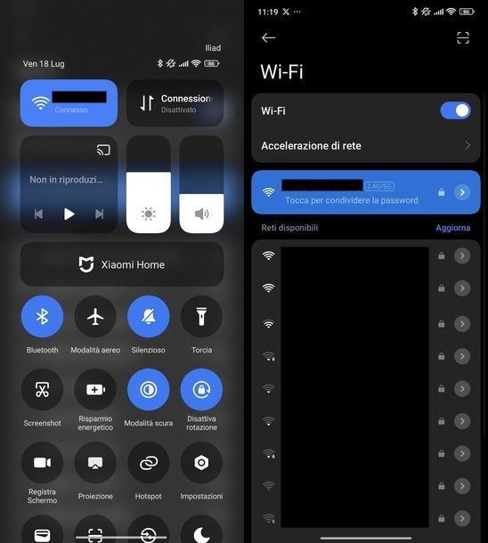 Controllare connessione Internet Xiaomi