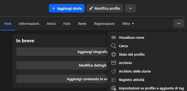 Visualizza come su Facebook
