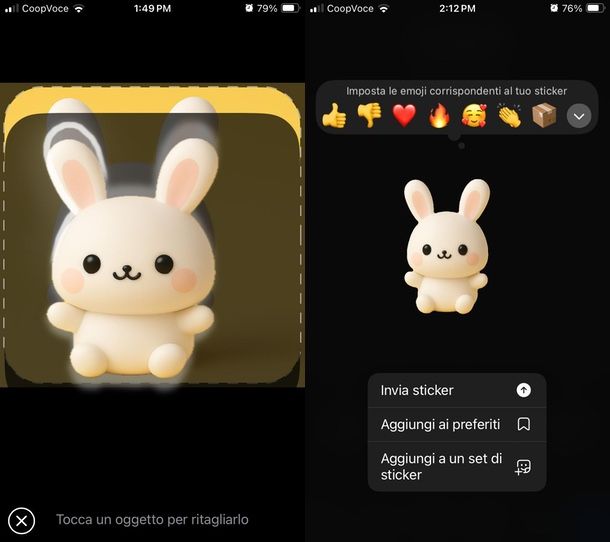 Sticker Telegram in app