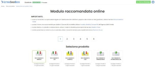 LetteraSenzaBusta raccomandata