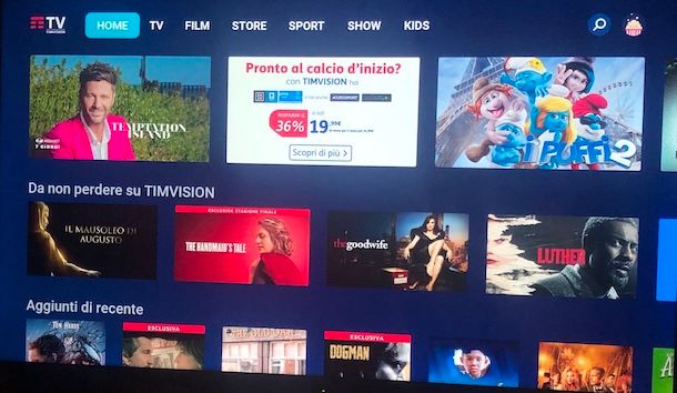 Vedere TIMVISION su Smart TV