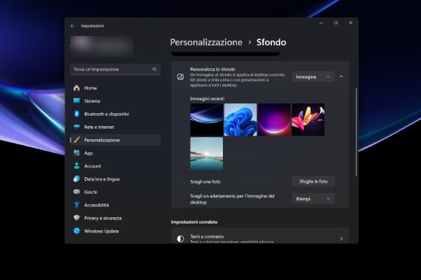 Come cambiare schermata Home PC