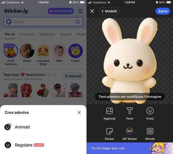 Sticker.ly app per fare sticker