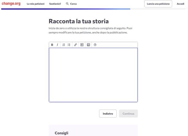 Petizione su Change