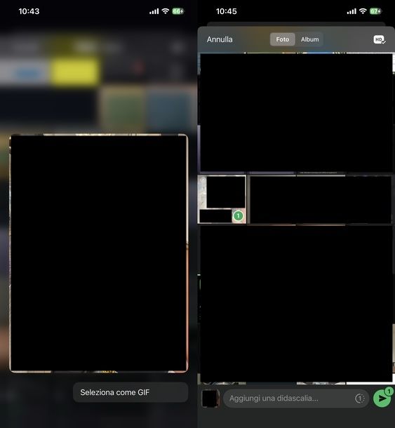 Creare GIF WhatsApp iPhone