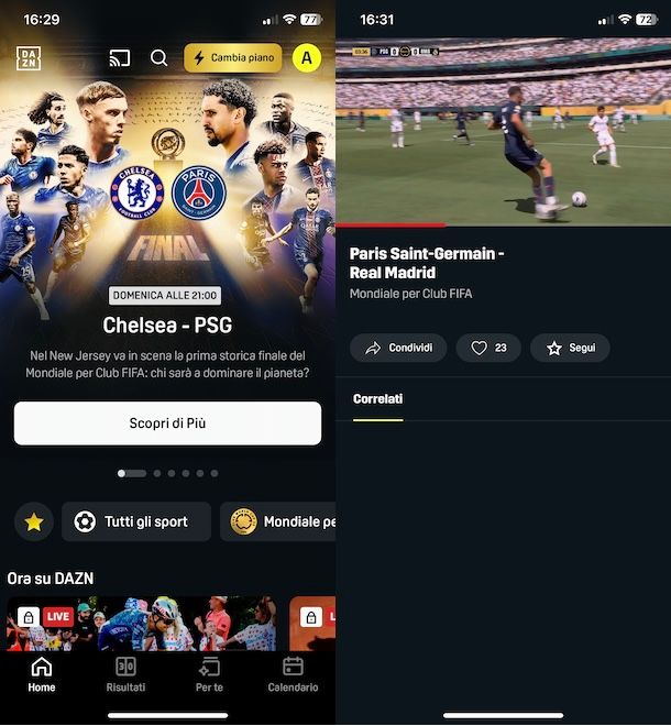 App DAZN
