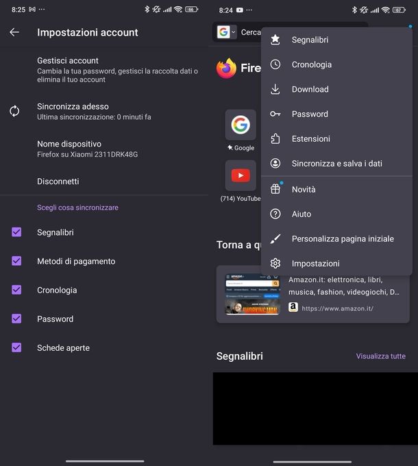 Login account Mozilla Firefox Android