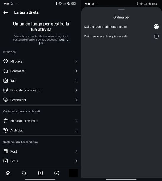 Vedere Mi piace messi Instagram Android