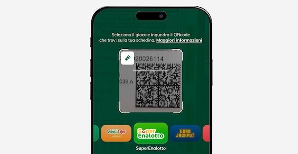 SuperEnalotto QR code
