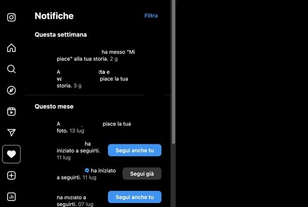 Vedere Mi piace ricevuti Instagram Web
