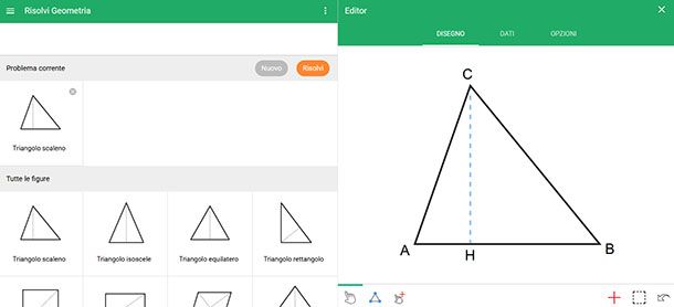 Risolvi Geometria