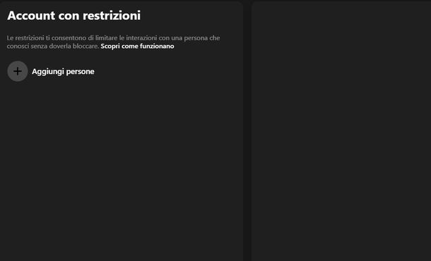 Applicare restrizioni profilo Messenger Windows
