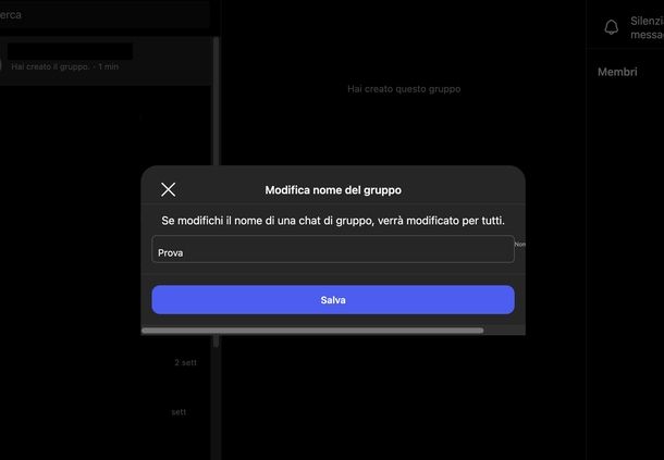 Gestire gruppo Instagram Web
