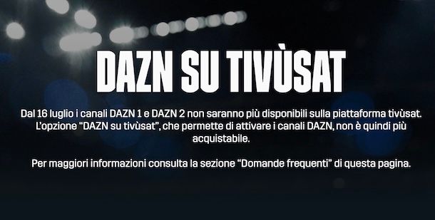 DAZN su tivùsat