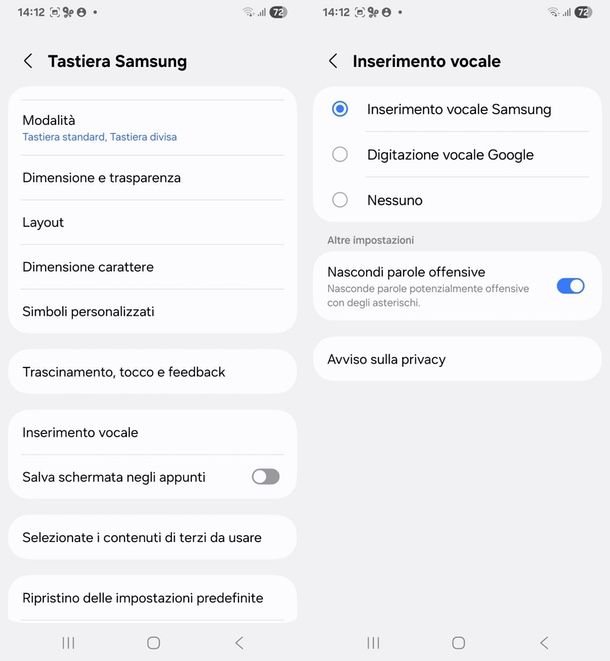 Come ripristinare microfono tastiera Samsung 