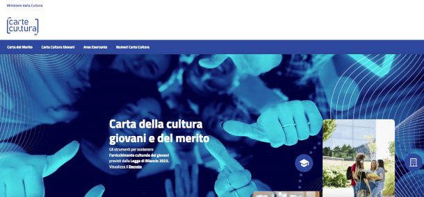 sito ufficiale Bonus Cultura
