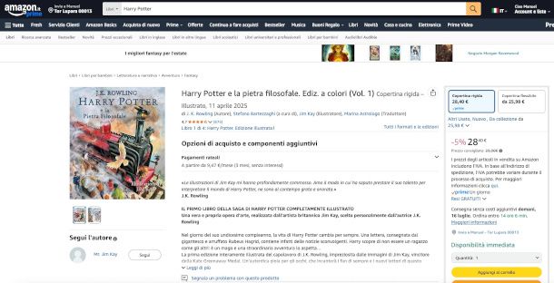 libro su sito Amazon
