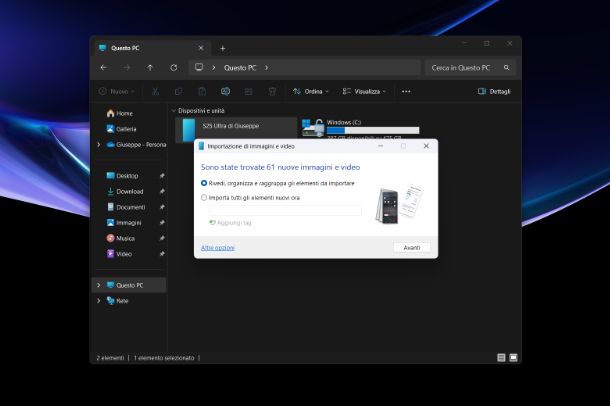 Come scaricare foto da cellulare Samsung a PC Windows