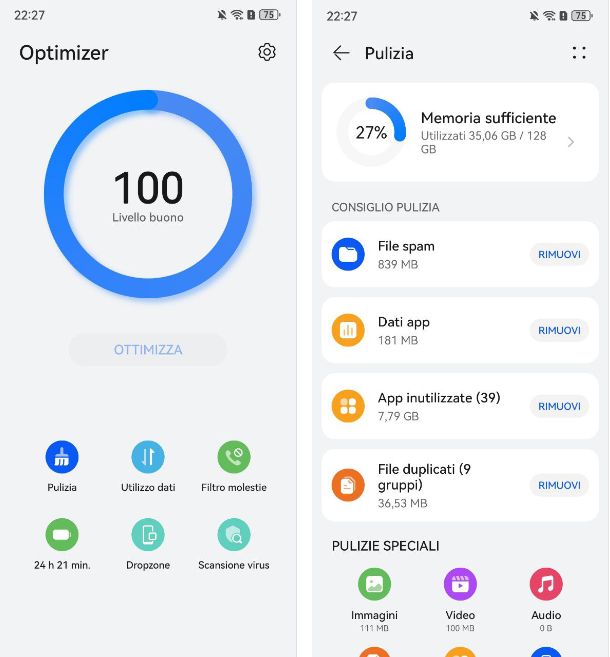 Come pulire il telefono Huawei da file inutili