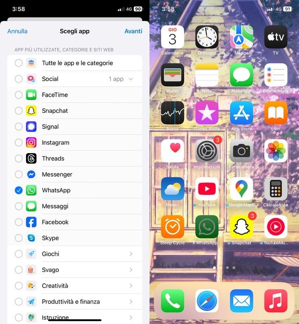 Tempo di utilizzo iPhone