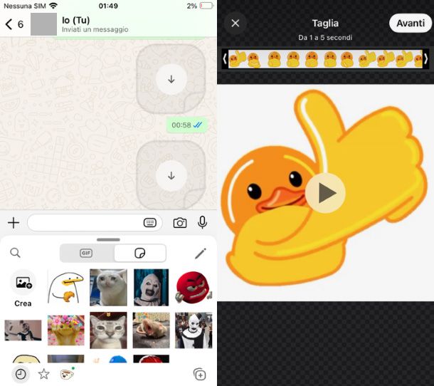 Trasferire sticker su WhatsApp