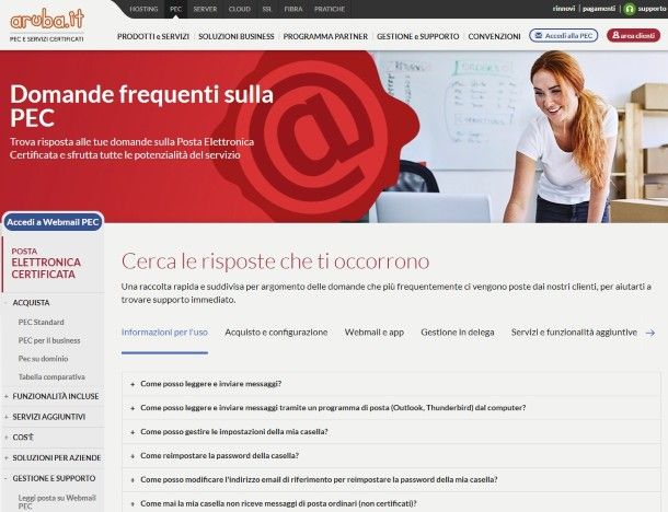 Supporto PEC